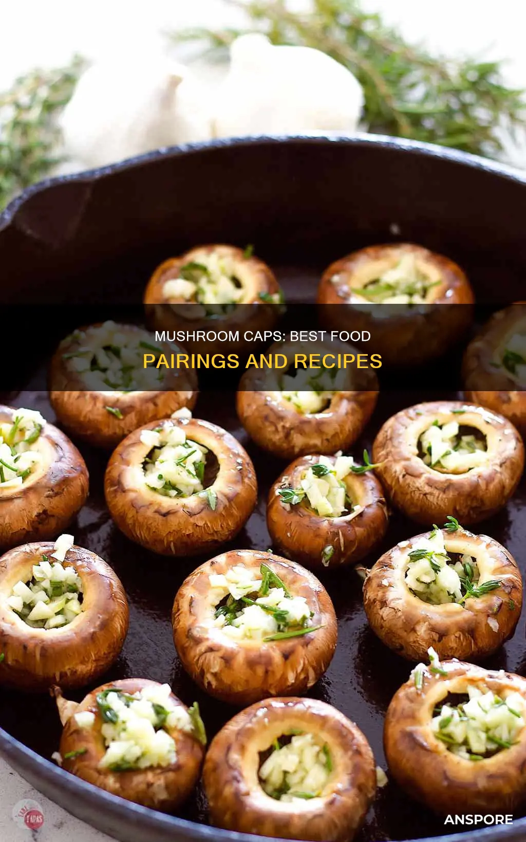 what goes with mushroom caps