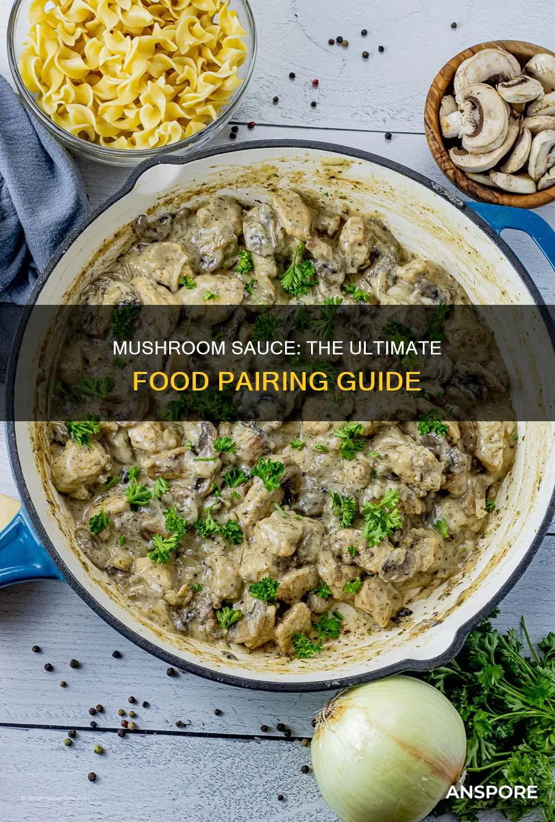 what goes with mushroom sauce