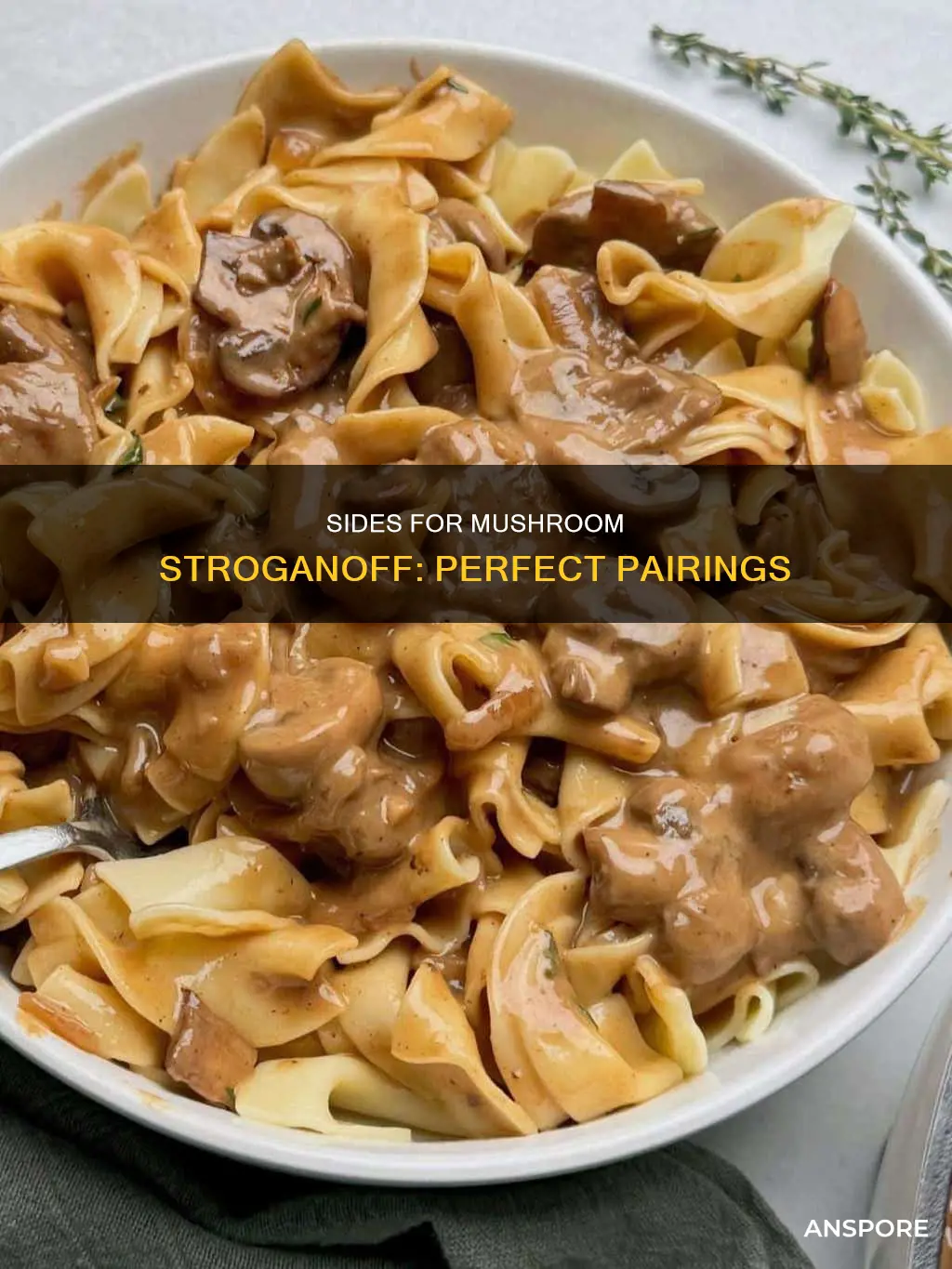 what goes with mushroom stroganoff