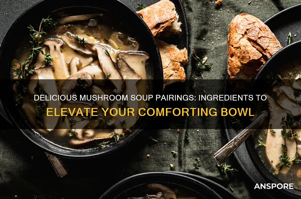 what goes with mushrooms in soup