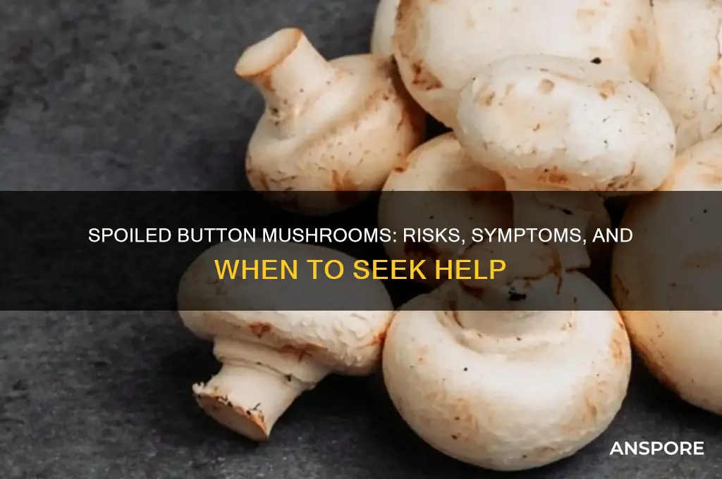 what happen if eat a spoiled button mushroom