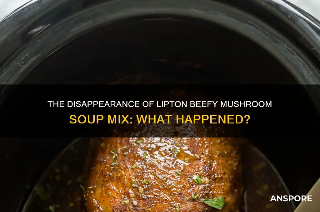 what happenef to lipton beefy mushroom soup mix