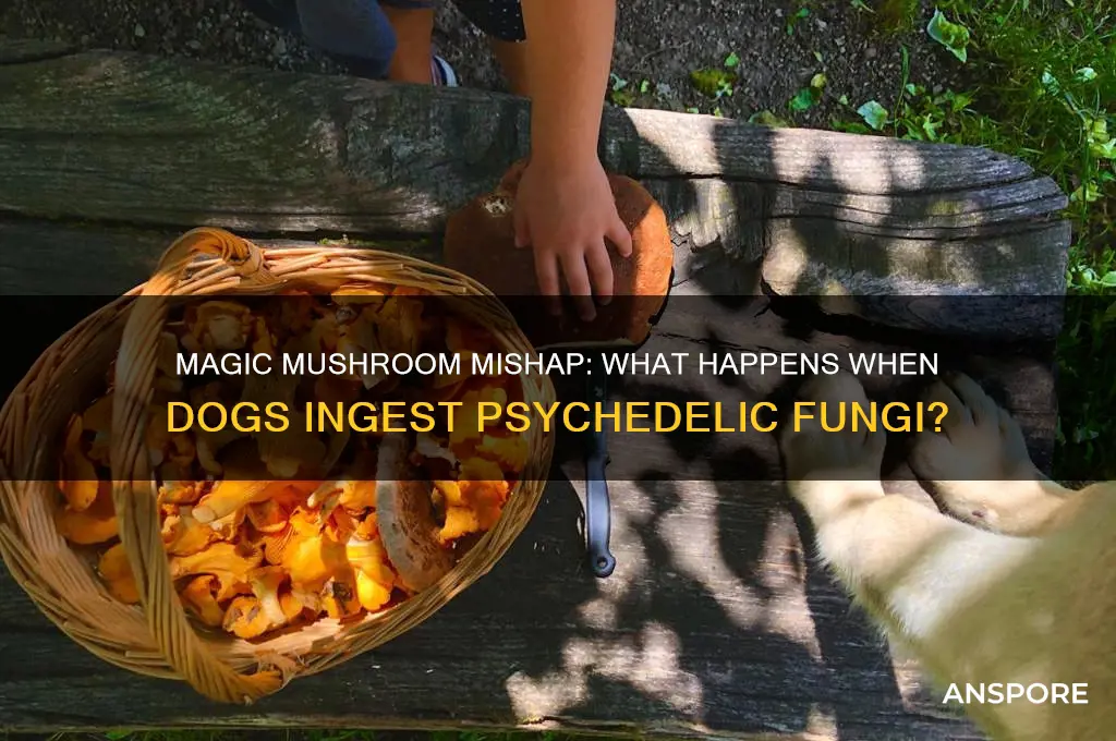 what happens if a dog eats a magic mushroom