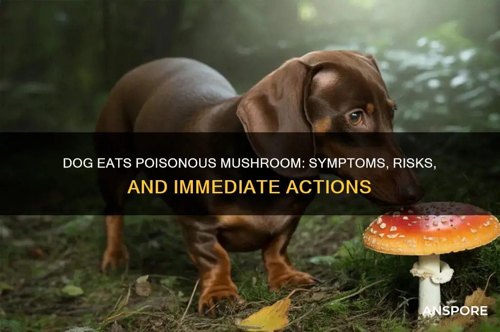 what happens if a dog eats a poisonous mushroom