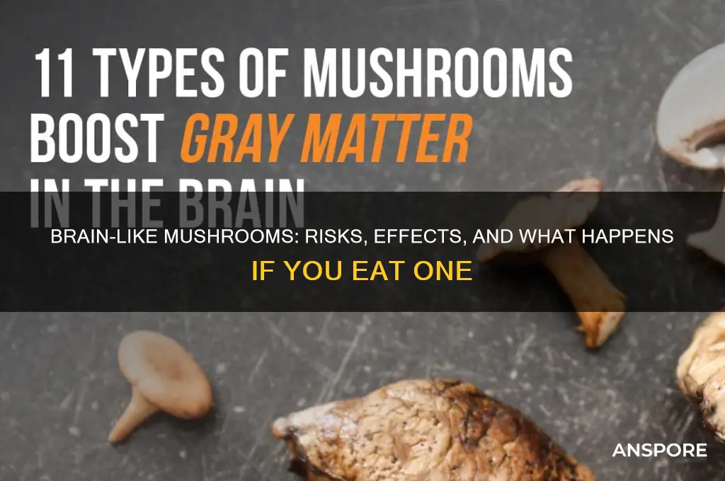 what happens if i eat a brain looking mushroom