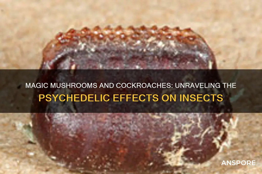 what happens to a cockroach when it eats magic mushrooms