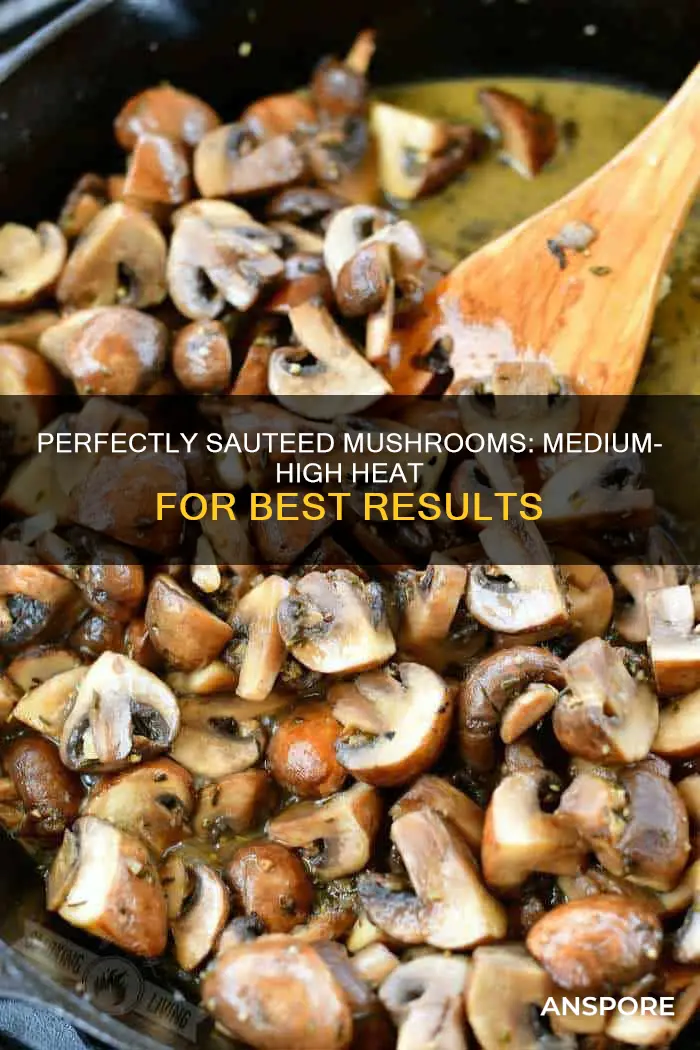 what heat to saute mushrooms