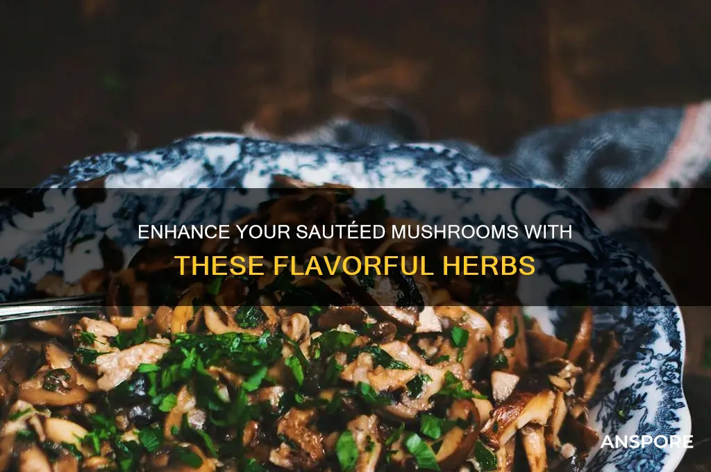 what herbs are good to sautee mushrooms in