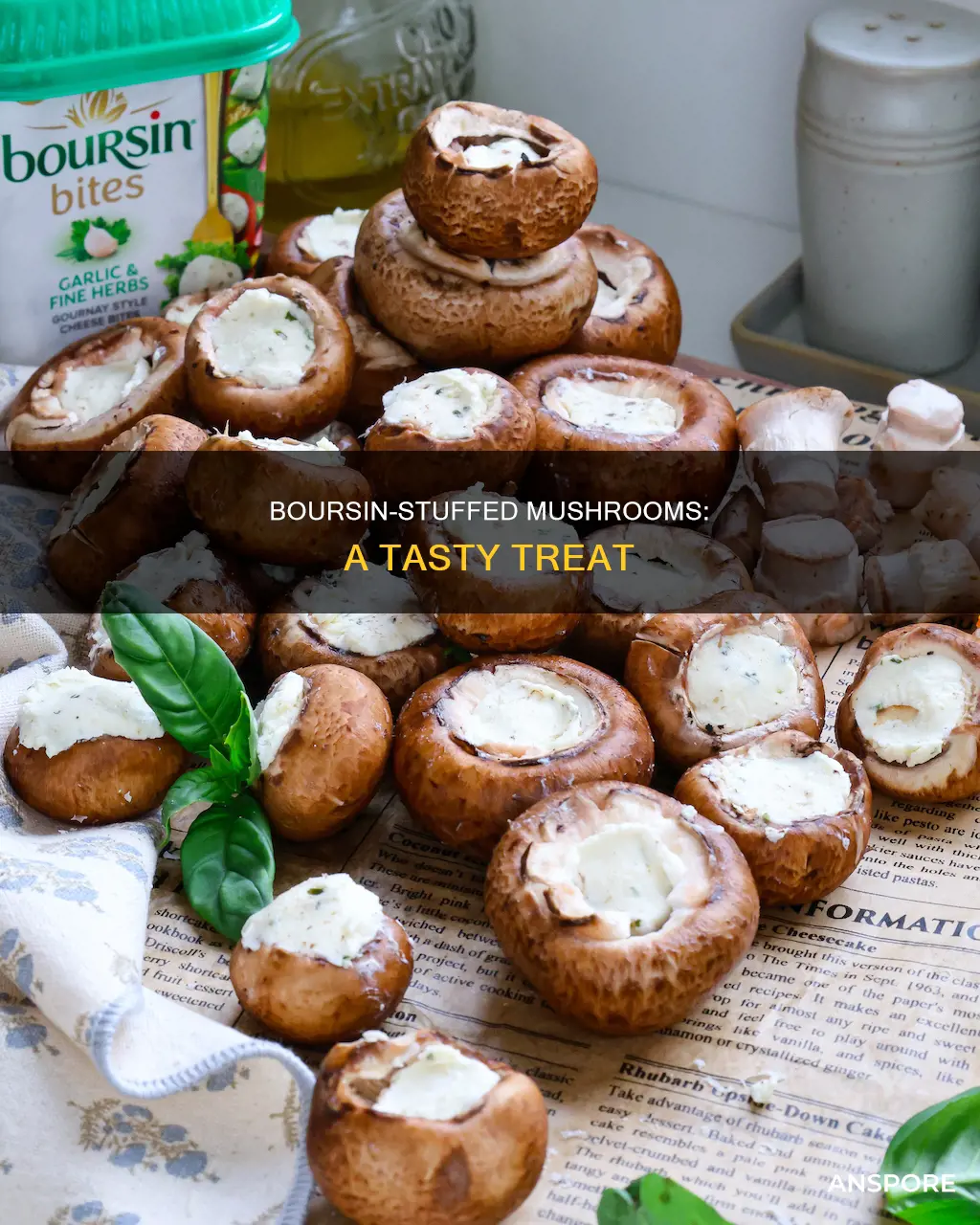 what is boursin stuffed mushrooms