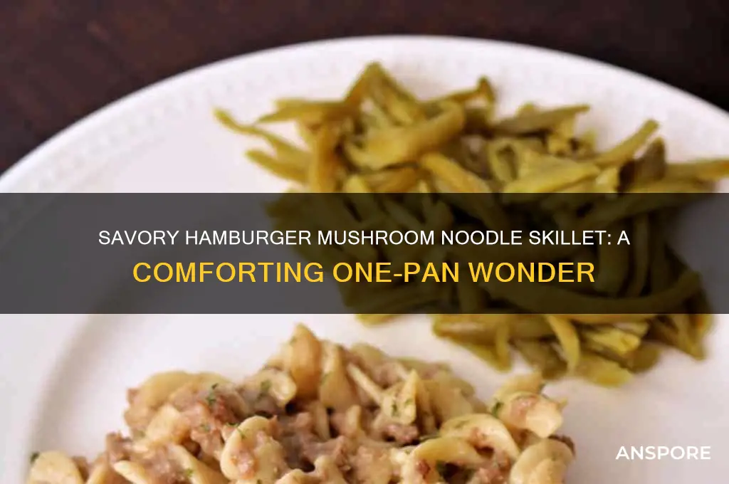 what is called to make hamburger mushrooms over noodles