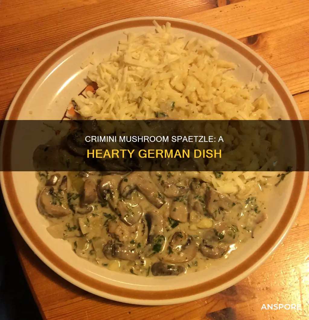 what is crimini mushroom spaetzle