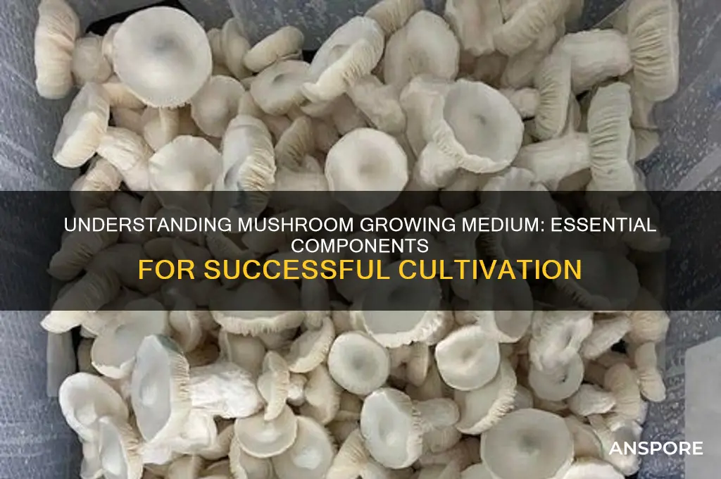 what is mushroom growing medium