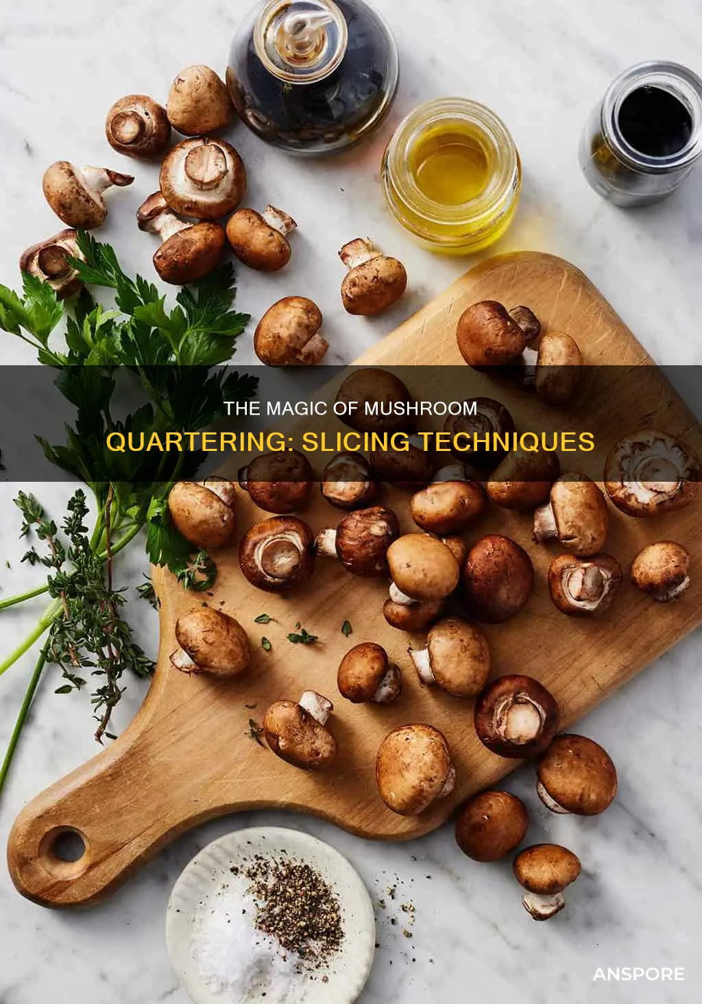 what is mushroom quartered