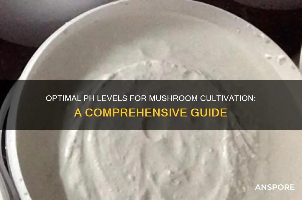 what is the best ph level to grow mushrooms