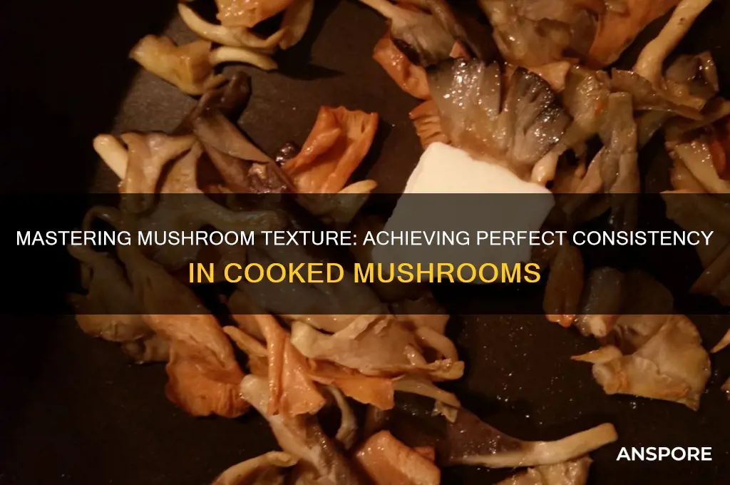 what is the proper consistency of a cooked mushroom