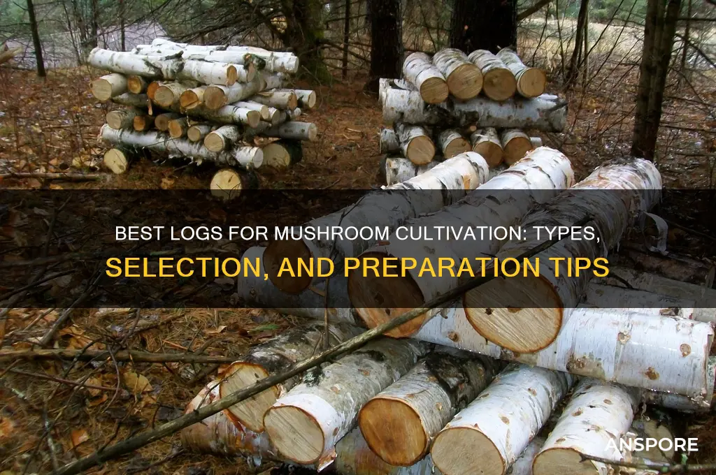 what kind of logs for growing mushrooms