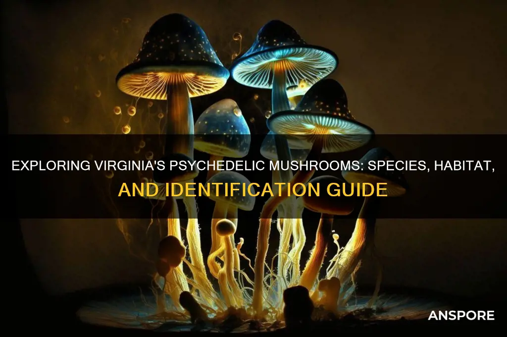 what kind of psychedelic mushrooms grow in virginia