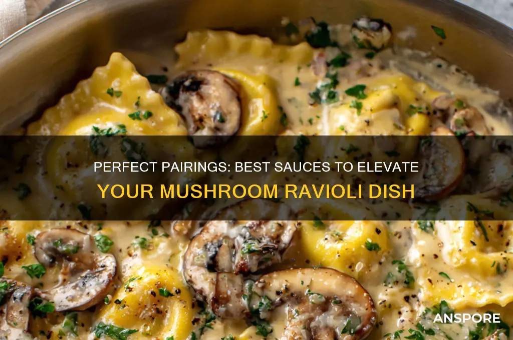 what kind of sauce to serve with mushroom ravioli