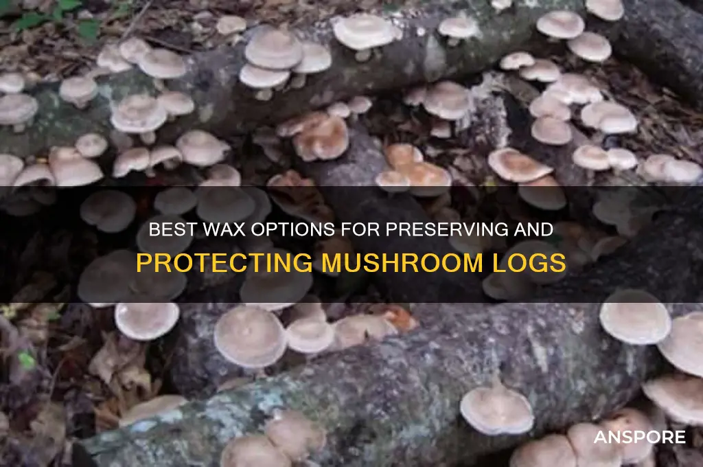 what kind of wax can you use on mushroom logs