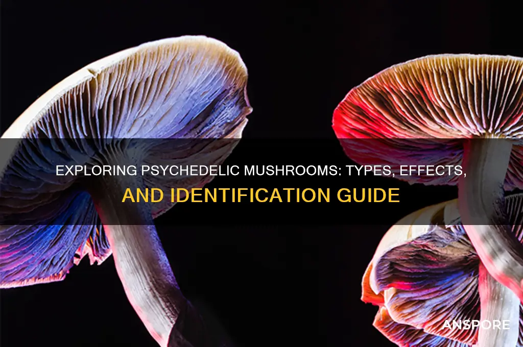 what kinds of mushrooms are psychedelic