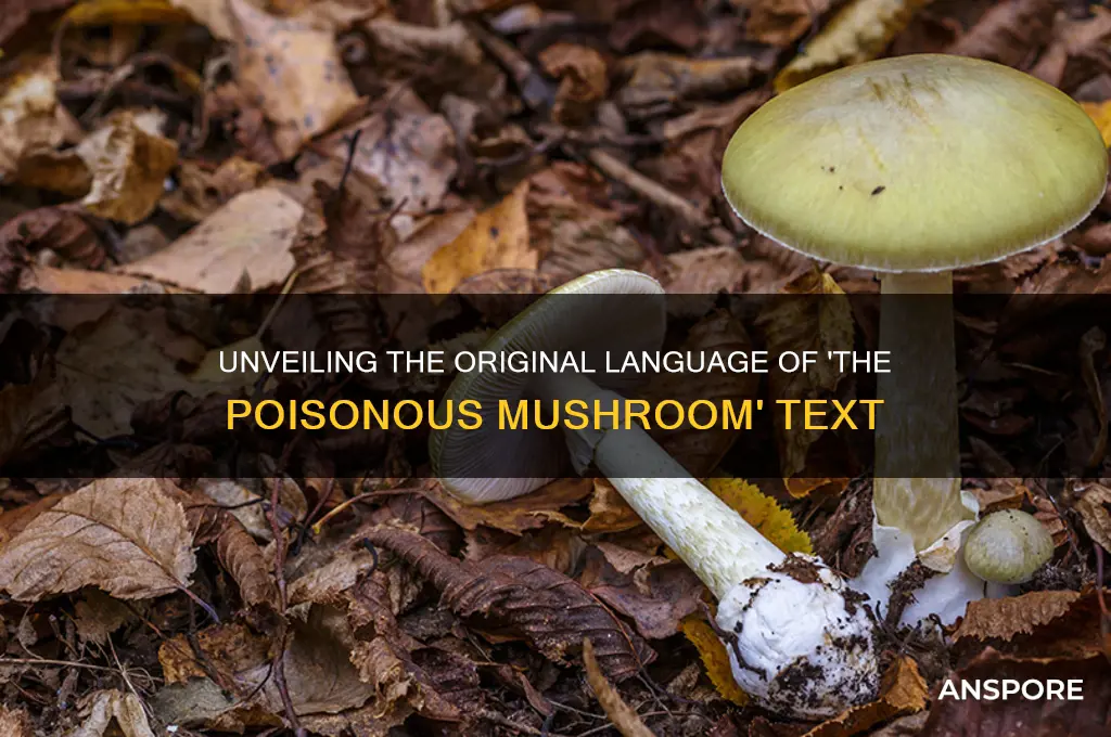 what language is the original the poisonous mushroom