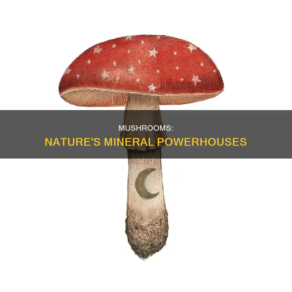 what minerals are in mushrooms