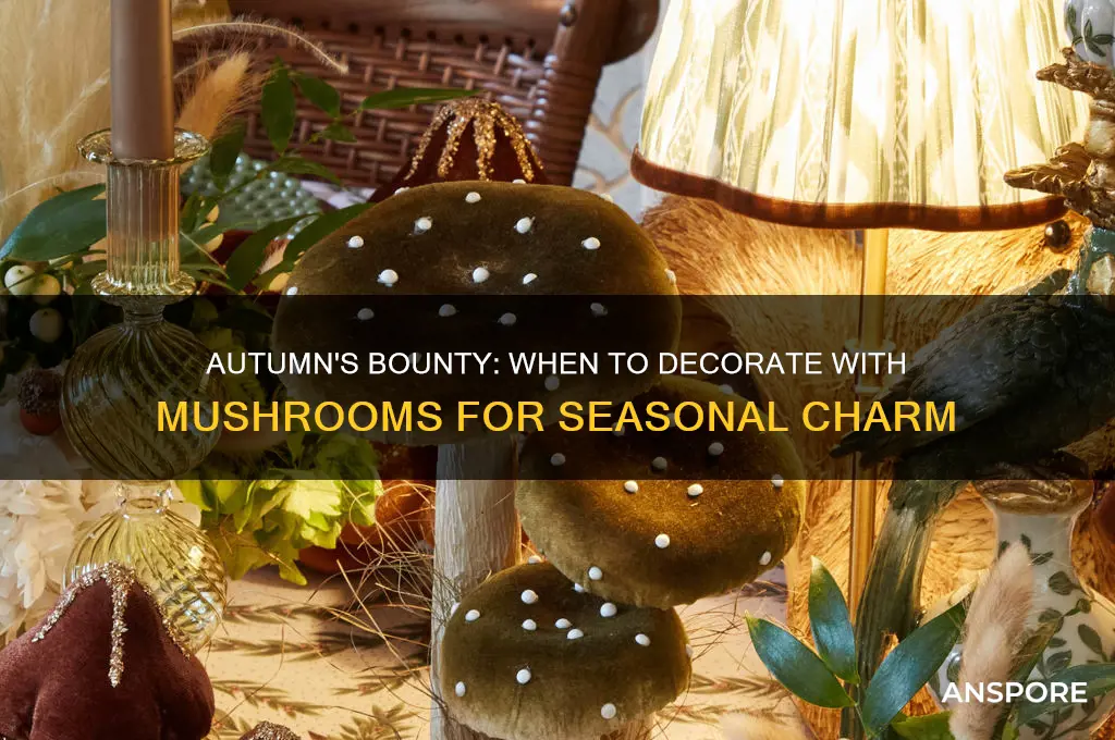 what month of the year can you decorate with mushrooms