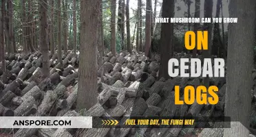 Growing Shiitake Mushrooms on Cedar Logs: A Beginner's Guide