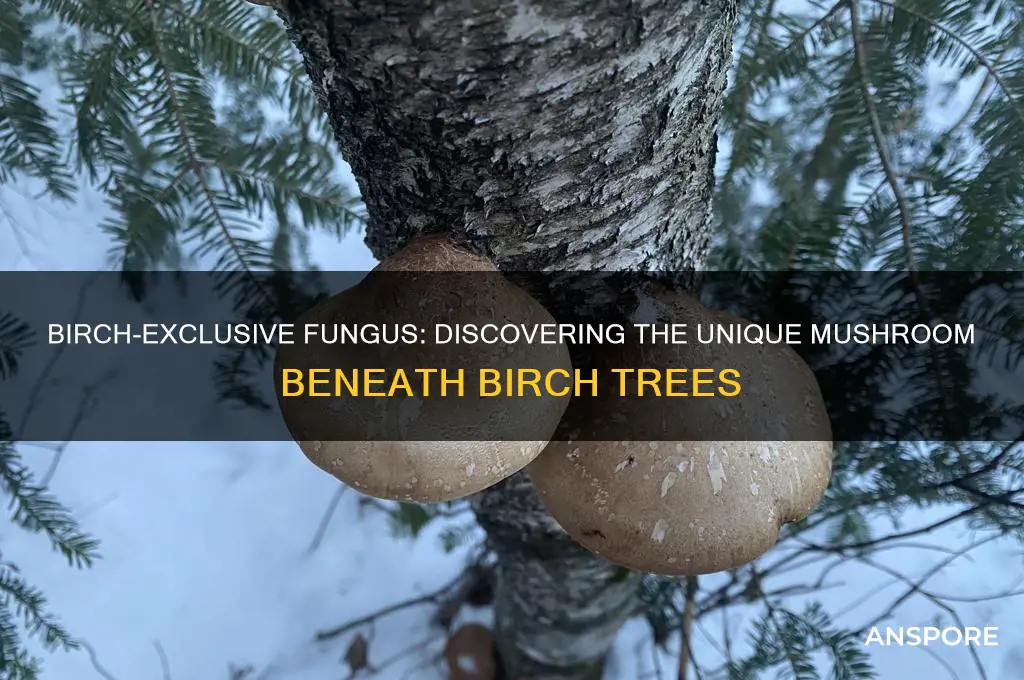 what mushroom grows only under birch trees