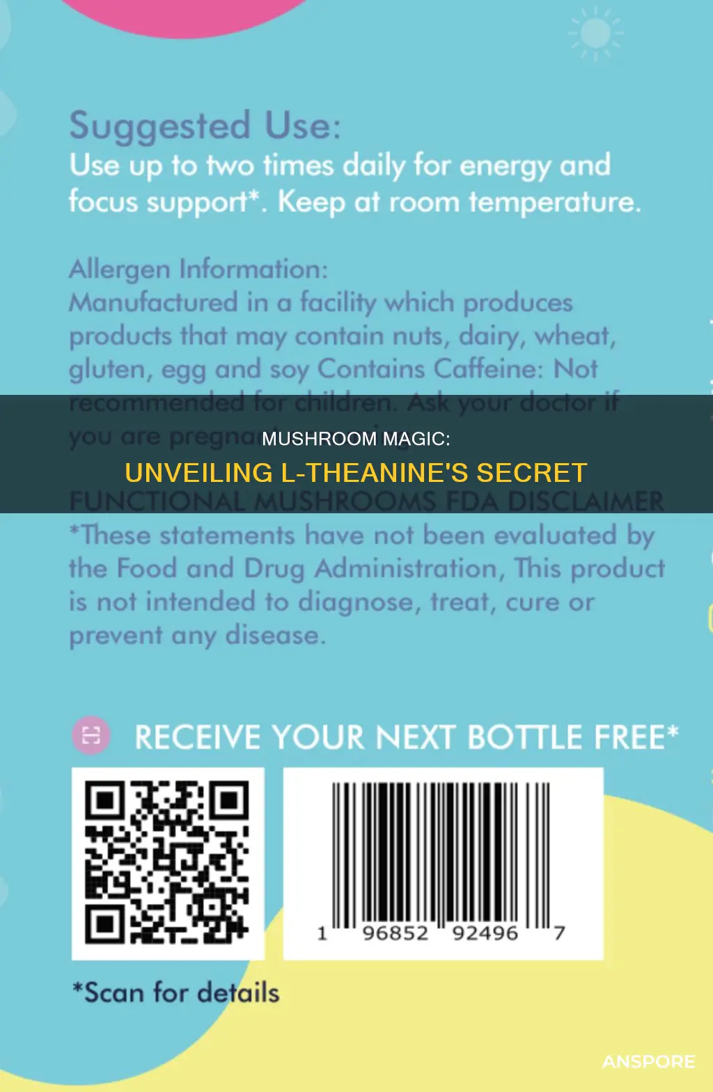 what mushroom has l theanine