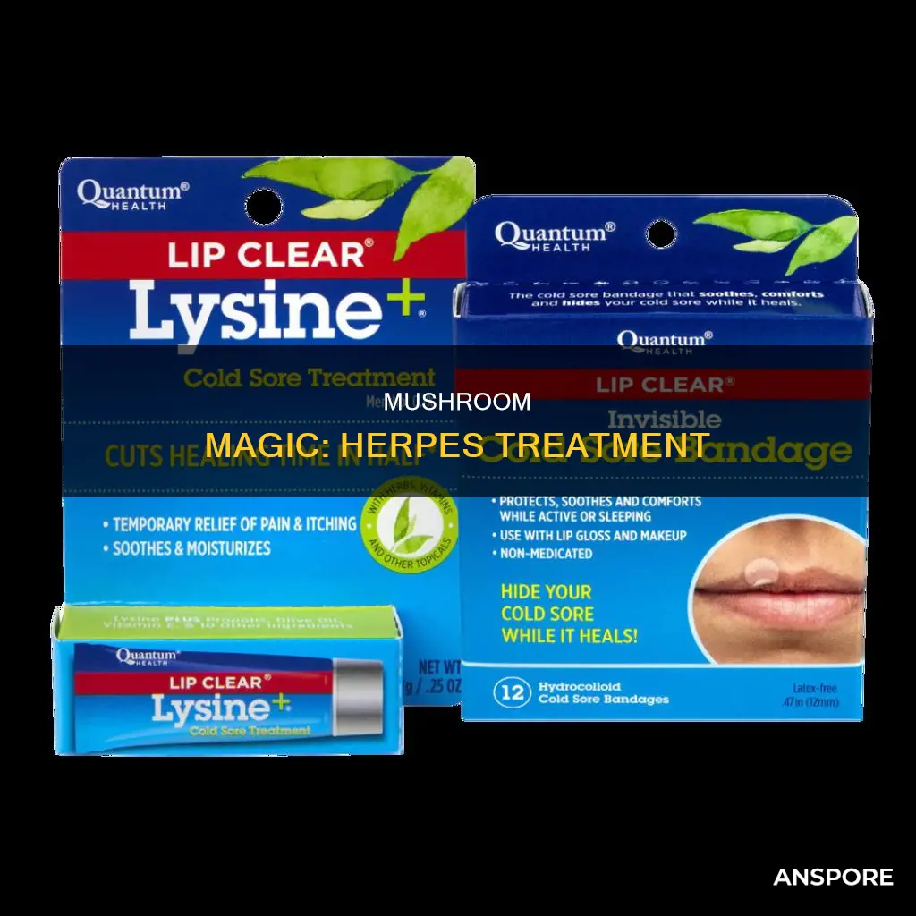 what mushroom helps with herpes