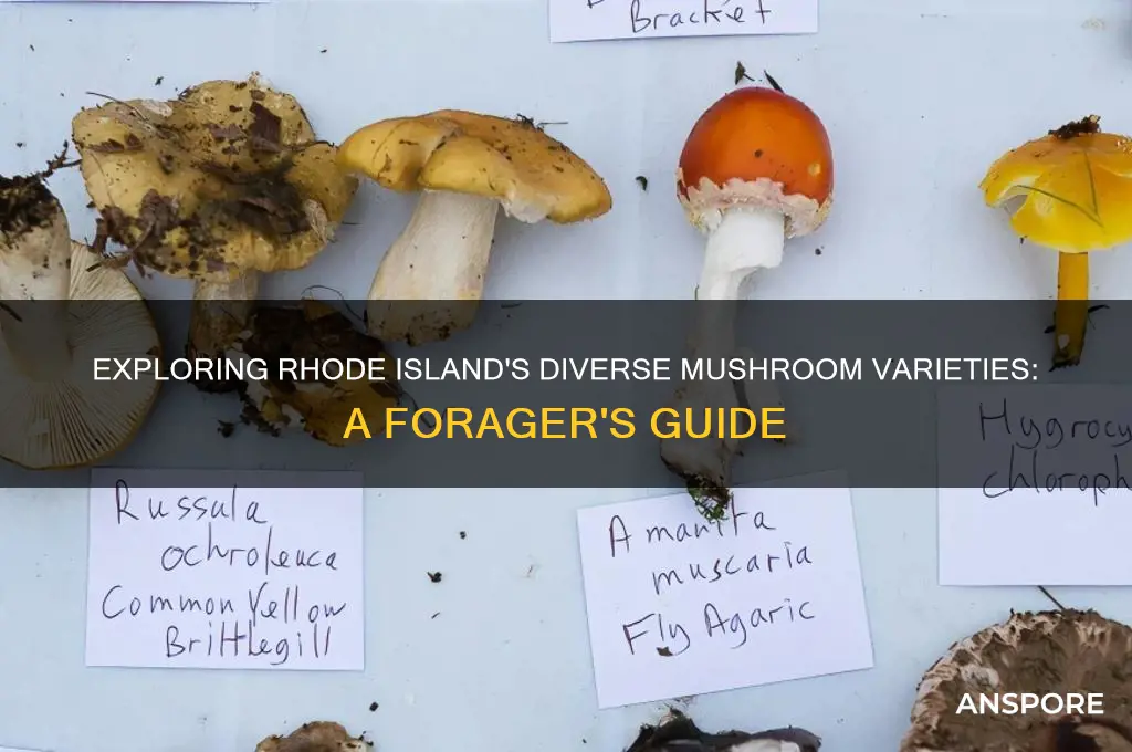 what mushrooms grow in rhode island