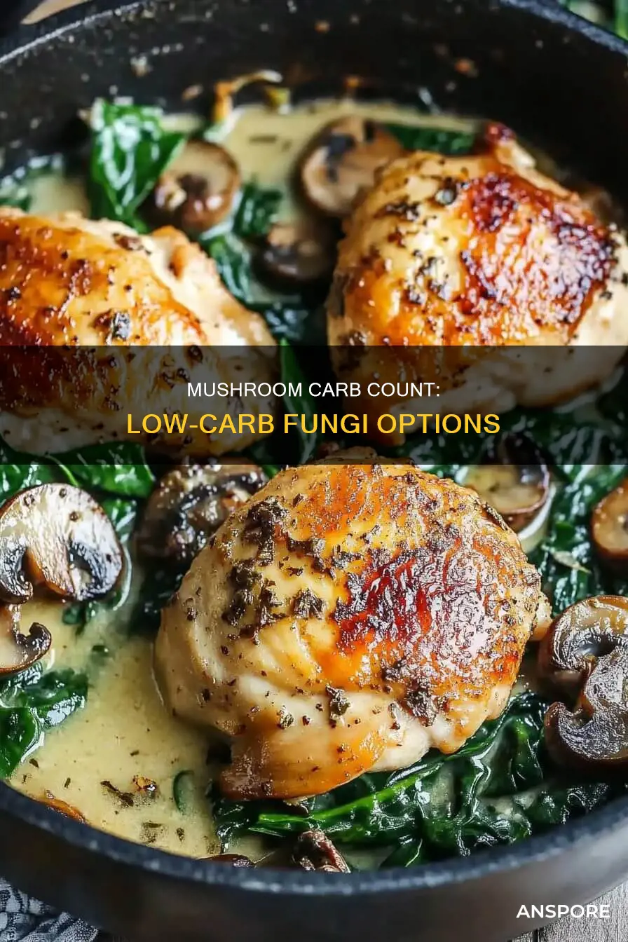 what mushrooms have fewer carbs