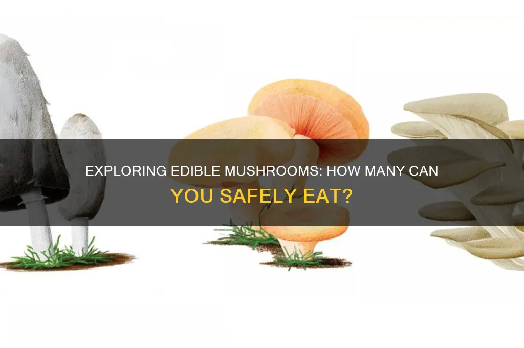 what percent of mushrooms are edible