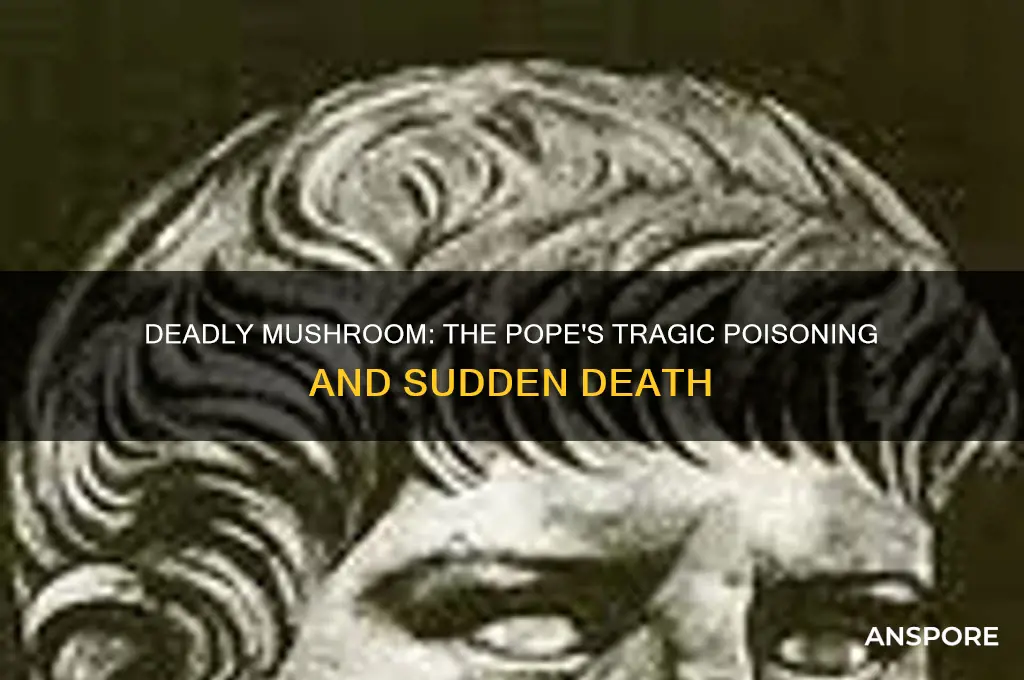 what pope died after eating a poisnous mushroom