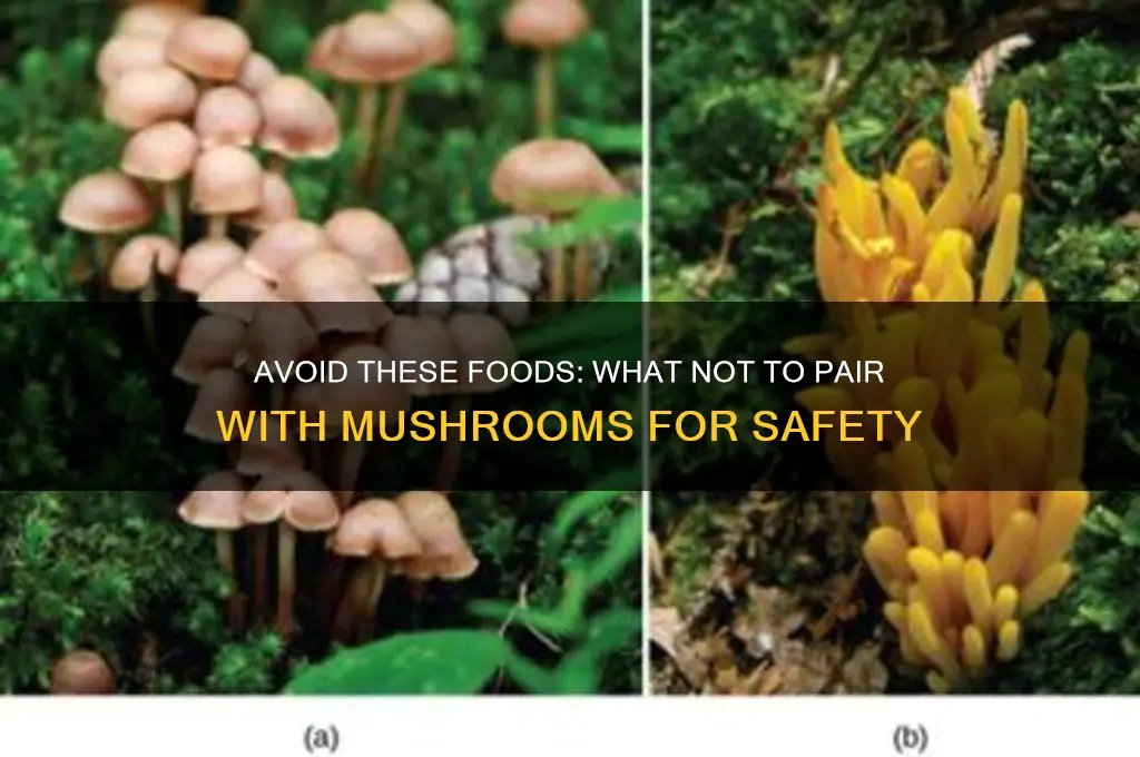what should not be eaten with mushroom