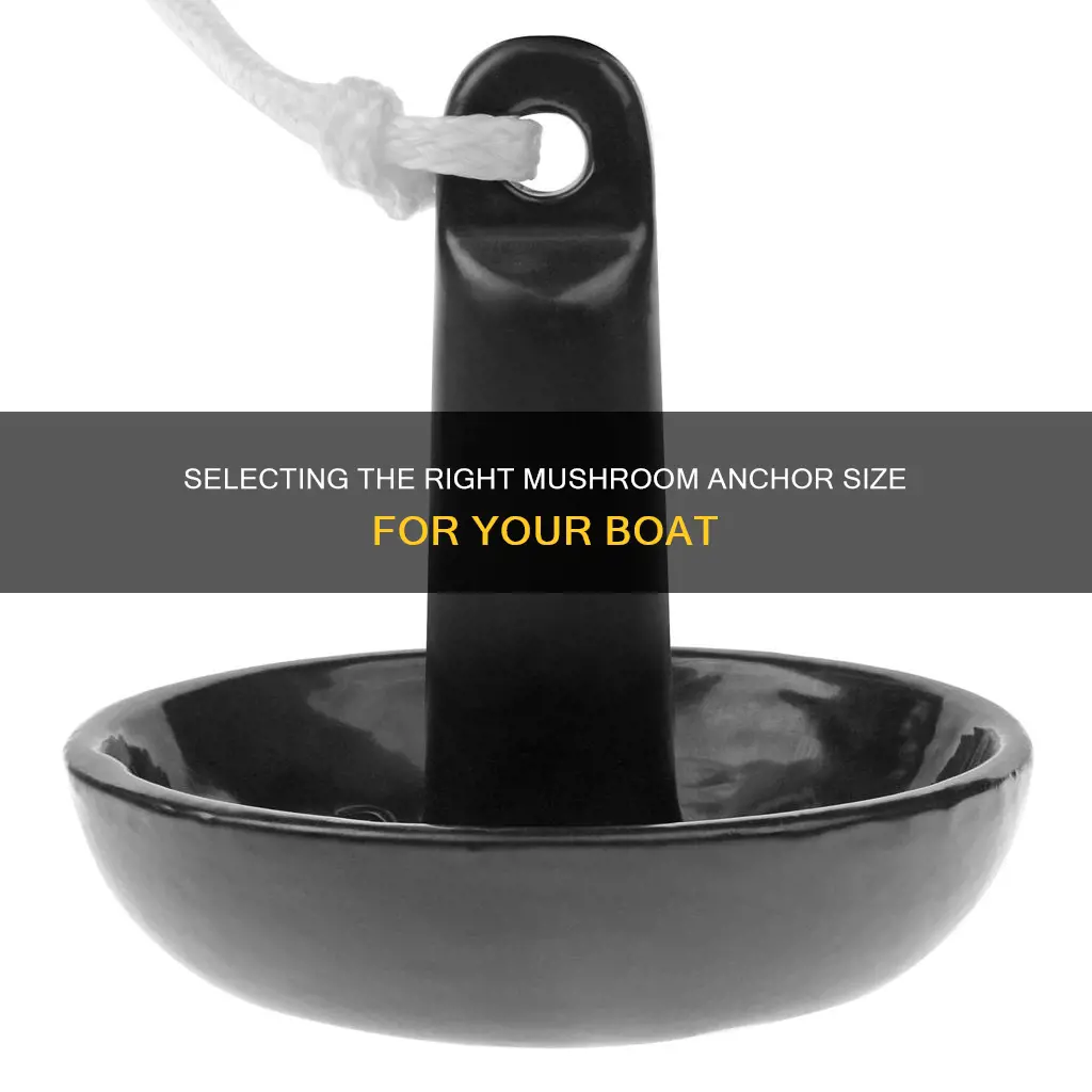 what size mushroom anchor