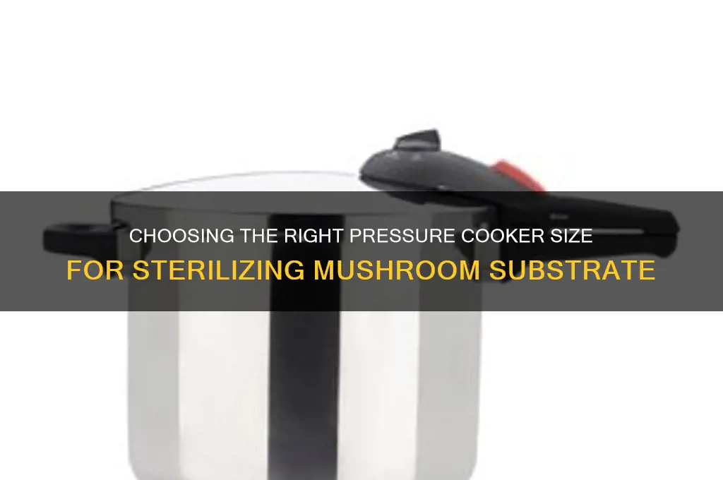 what size pressure cooker should i get sterilizing mushroom substrate
