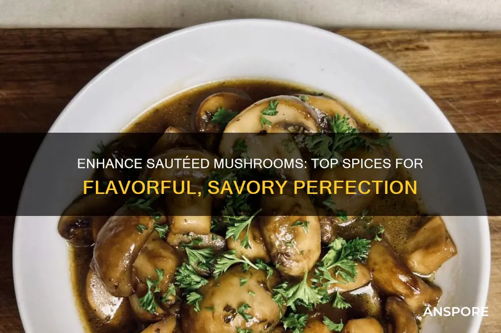 what spices are good on sauteed mushrooms