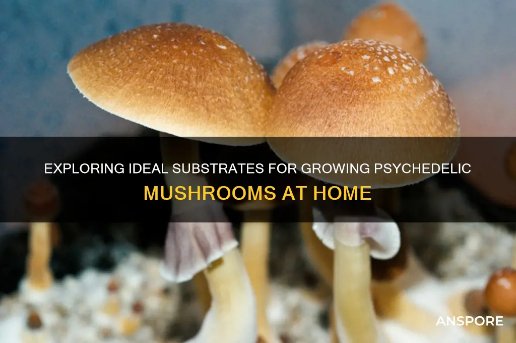 what substrates do psychidelic mushrooms grow on