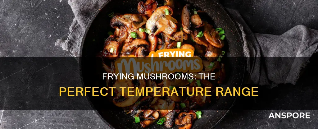 what temp to fry mushrooms
