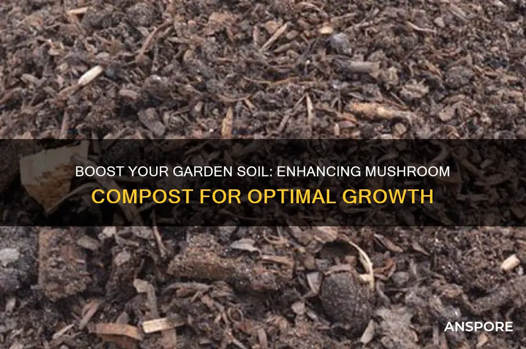 what to add to mushroom compost to make garden soil