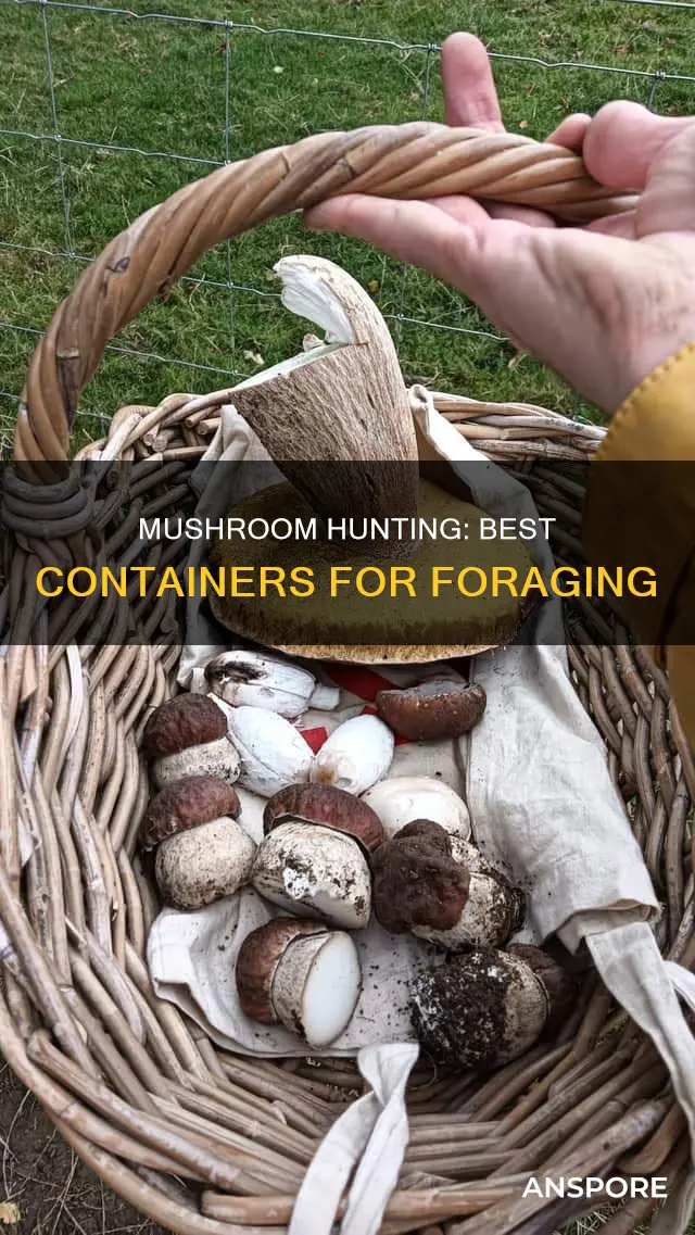 what to collect mushrooms in