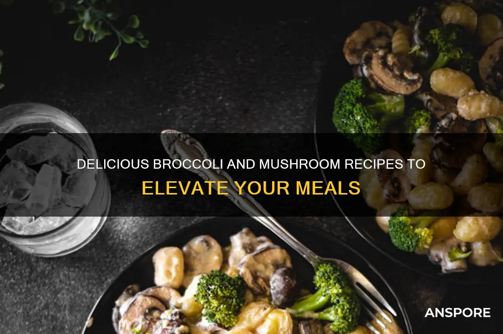 what to cook with broccoli and mushrooms