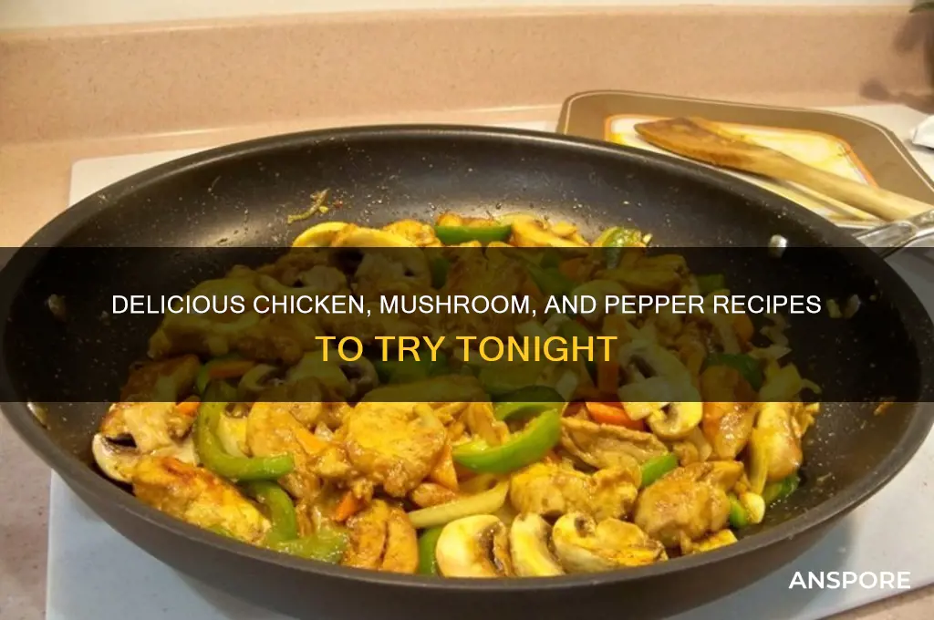 what to cook with chicken mushrooms and peppers