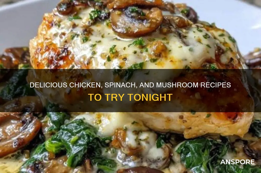 what to cook with chicken spinach and mushrooms
