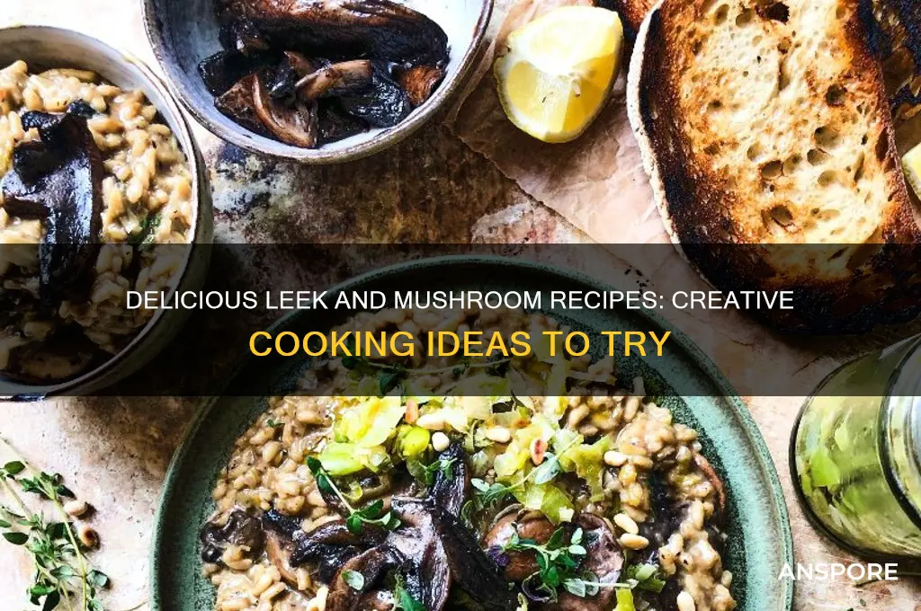 what to cook with leeks and mushrooms