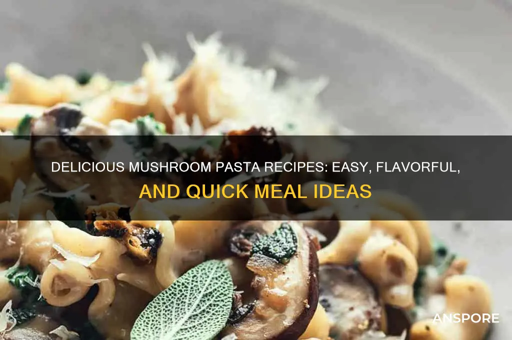 what to cook with mushrooms and pasta