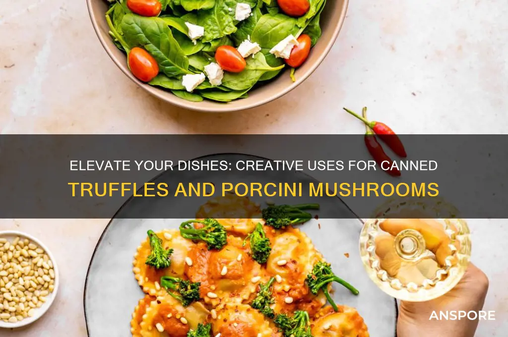 what to do with canned truffles and porcini mushrooms
