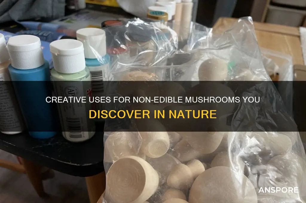 what to do with non edible mushrooms you find